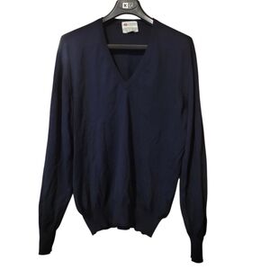Vintage Avon P. Celli V-Neck Navy Sweater Sz 42